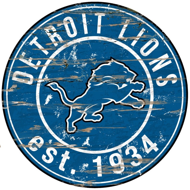 Detroit Lions EST.1934 Classic Metal Sign V2 Football Signs Gift