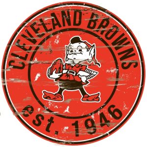 Cleveland Browns Est.1946 Classic Metal Sign Football Signs Gift for Fans