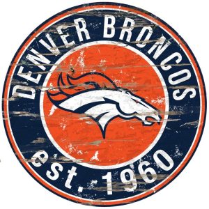 Denver Broncos EST.1960 Classic Metal Sign Football Signs Gift for Fans