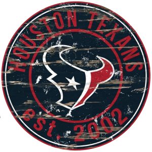 Houston Texans EST.2002 Classic Metal Sign Football Signs Gift for Fans