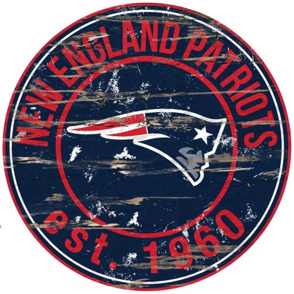 New England Patriots Est.1960 Classic Metal Sign Football Signs Gift for Fans