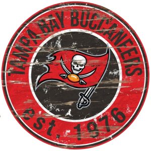 Tampa Bay Buccaneers Est.1976 Classic Metal Sign Football Signs Gift for Fans