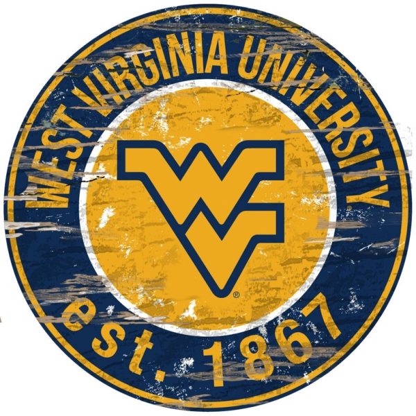 West Virginia Universit Football Est.1867 Classic Metal Sign Football Signs Gift for Fans