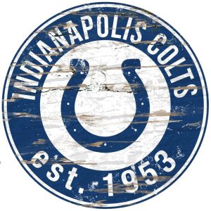 Indianapolis Colts Est.1953 Classic Metal Sign Football Signs Gift for Fans