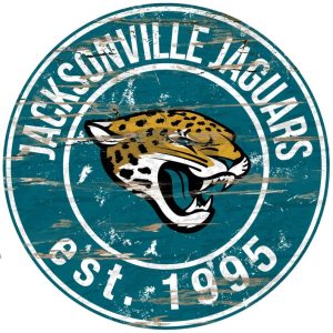 Jacksonville Jaguars Est.1995 Classic Metal Sign Football Signs Gift for Fans