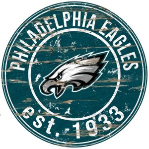 Philadelphia Eagles Est.1933 Classic Metal Sign Baseball Signs Gift for Fans