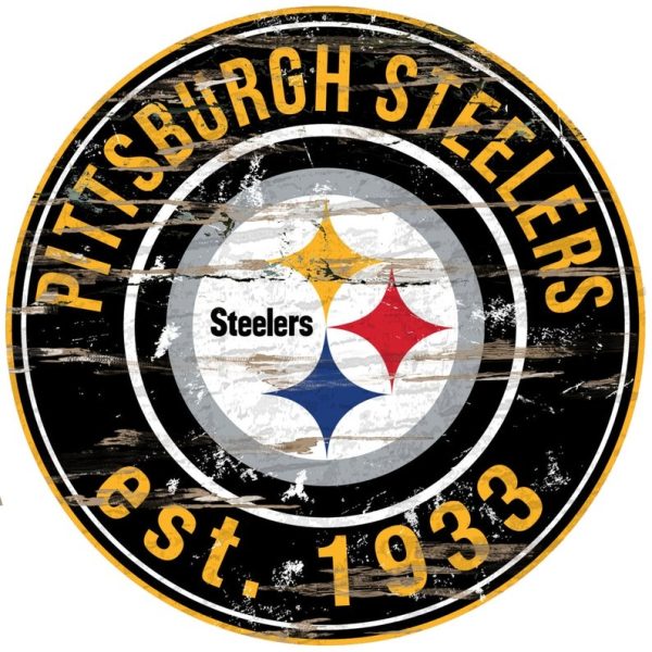 Pittsburgh Steelers Est.1933 Classic Metal Sign Football Signs Gift for Fans