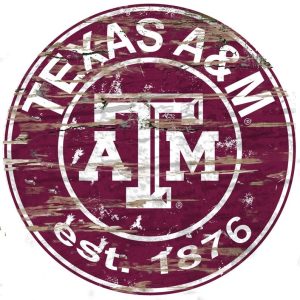 Texas A&M Est.1876 Classic Metal Sign Football Signs Gift for Fans