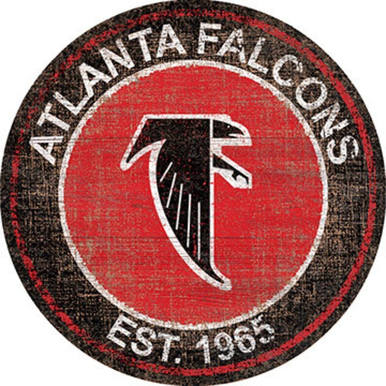 Atlanta Falcons Est.1965 Classic Metal Sign Distressed Football Signs Gift  for Fans - Custom Laser Cut Metal Art & Signs, Gift & Home Decor