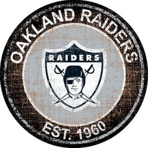 Oakland Raiders Est.1960 Classic Metal Sign Football Signs Gift for Fans