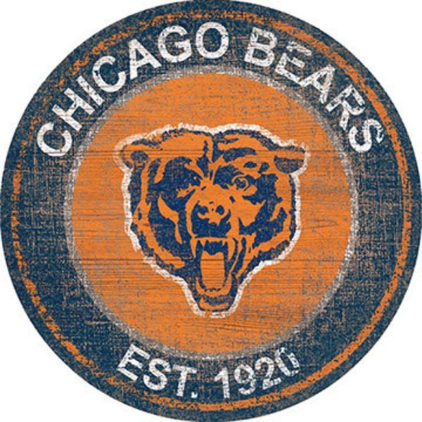 Chicago Bears Est.1920 Classic Metal Sign Football Signs Gift for Fans