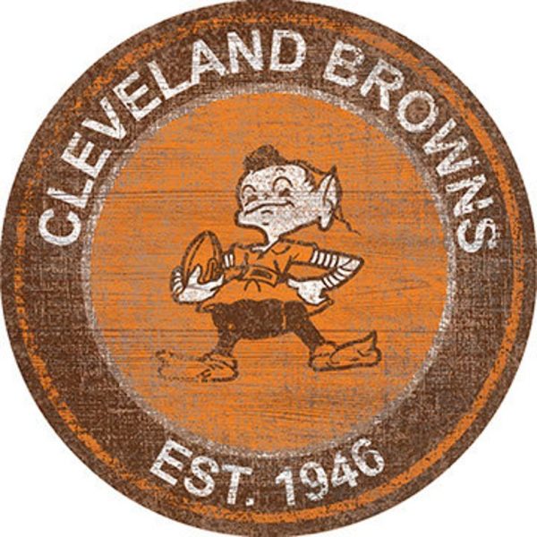 Cleveland Browns Est.1946 Classic Metal Sign Football Signs Gift for Fans