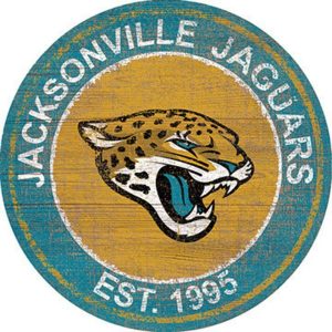 Jacksonville Jaguars Est.1995 Classic Metal Sign Distressed Football Signs Gift for Fans