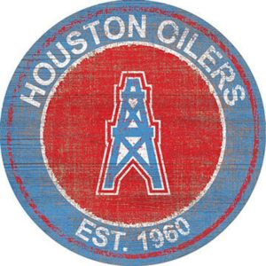 Houston Oilers Est.1960 Classic Metal Sign Football Signs Gift for Fans