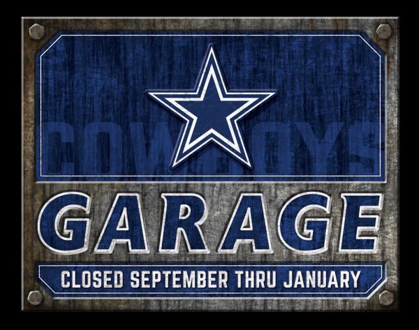 Dallas Cowboys Garage Classic Metal Sign Football Signs Gift for Fans