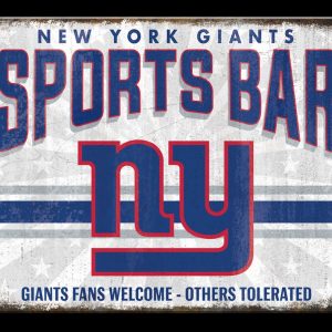 New York Giants Sport Bar Classic Metal Sign Football Signs Gift for Fans