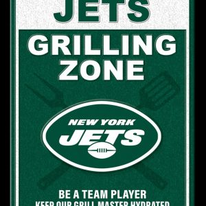 New York Jests Grillign Zone Classic Metal Sign Football Signs Gift for Fans