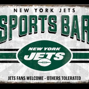 New York Jets Sports Bar Classic Metal Sign Football Signs Gift for Fans