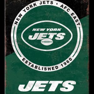 New York Jests Est 1960 Classic Metal Sign Football Signs Gift for Fans