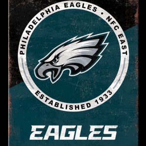 Philadelphia Eagles Est 1933 Classic Metal Sign Football Signs Gift for Fans