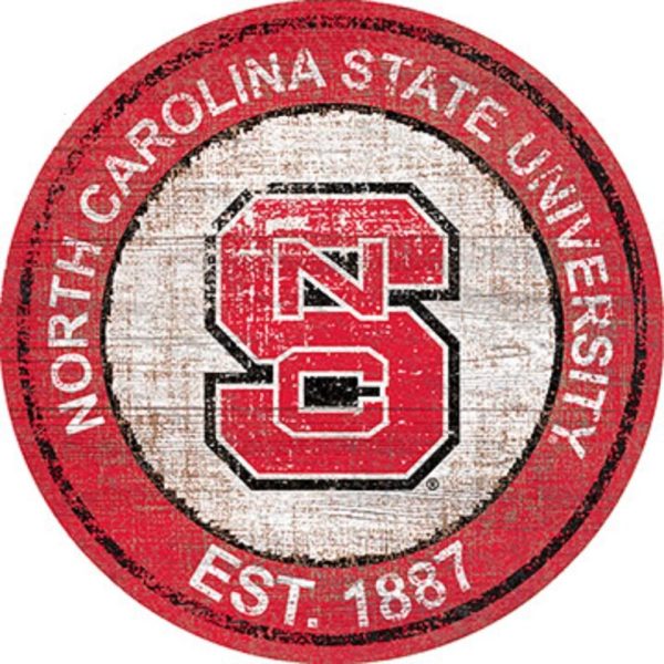 North Carolina State University Est.1887 Classic Metal Sign NC State Wolfpack Signs Gift for Fans