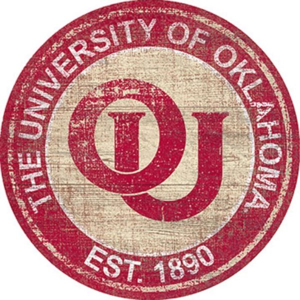 The University Of Oklahoma Athletics Est.1890 Classic Metal Sign Oklahoma Sooners Signs Gift for Fans
