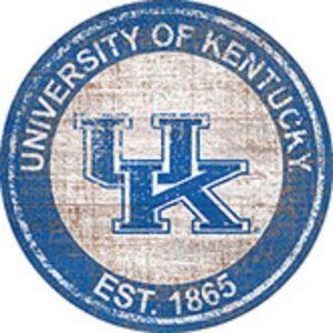 University Of Kentucky Athletics Est.1865 Classic Metal Sign Kentucky Wildcats Signs Gift for Fans