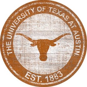 The University Of Texas At Austin Athletics Est.1883 Classic Metal Sign Texas Longhorns Signs Gift for Fans