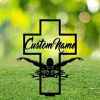 Dinozozo Swimmer Grave Marker Metal Garden Stakes Memorial Gifts Custom Metal Signs