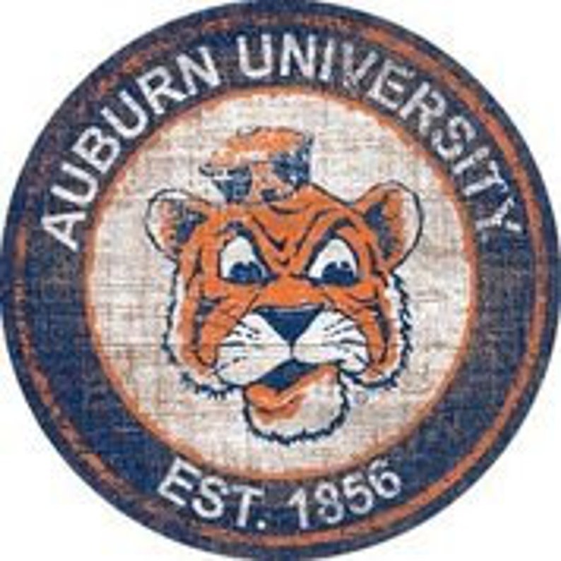 Auburn University EST.1856 Classic Metal Sign Auburn Tigers Signs Gift for Fans Custom Metal Signs 2