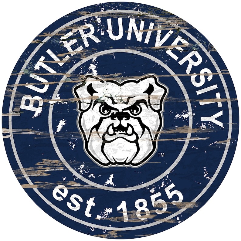 Butler University EST.1855 Classic Metal Sign Butler Bulldogs Signs Gift for Fans Custom Metal Signs 1