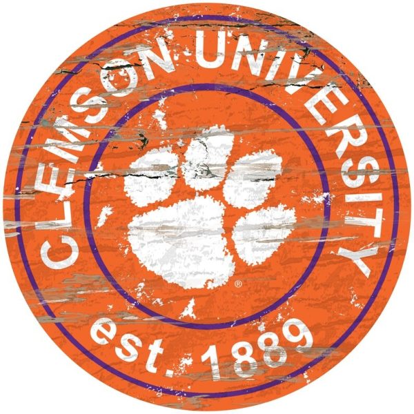 Clemson University EST.1889 Classic Metal Sign  Clemson Tigers Signs Gift for Fans Custom Metal Signs