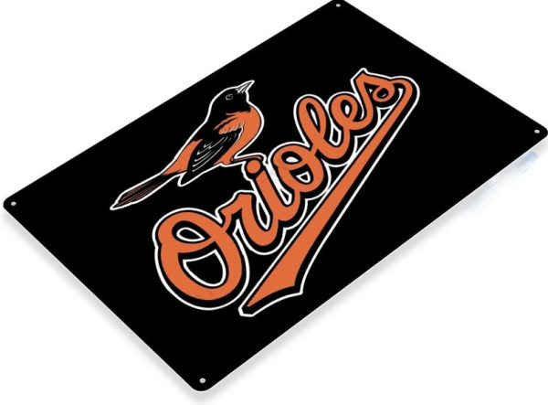 DINOZOZO Baltimore Orioles Tin Sign Baseball Gift for Fans V1 Custom Metal Signs
