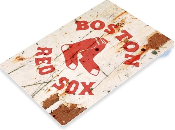 DINOZOZO Boston Red Sox Tin Sign Baseball Gift for Fans V2 Custom Metal Signs