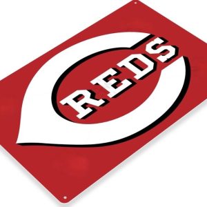 DINOZOZO Cincinnati Reds Baseball Gift for Fans V2 Custom Metal Signs