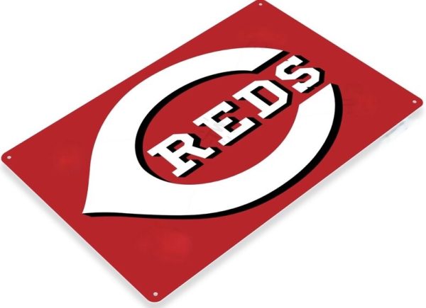 DINOZOZO Cincinnati Reds Baseball Gift for Fans V2 Custom Metal Signs