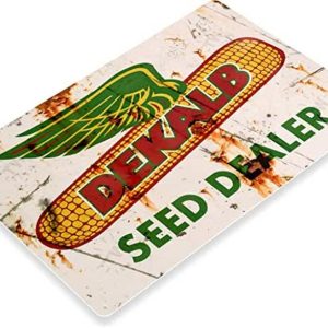 DINOZOZO Dekalb Seed Dealer Corn Feed Farm Decor Custom Metal Signs