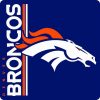 DINOZOZO Denver Broncos Football Metal Sign Gift for Fans Man Cave Decor Custom Metal Signs