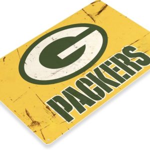 DINOZOZO Green Bay Packers Tin Sign Football Team Gift for Fans V1 Custom Metal Signs