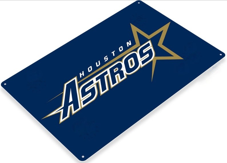 Houston Astros: Logo - Branded Faux Barrel Top Sign