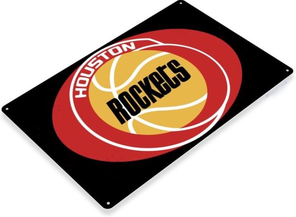 DINOZOZO Houston Rockets Tin Sign 1967 NBA Basketball Gift for Fans Custom Metal Signs