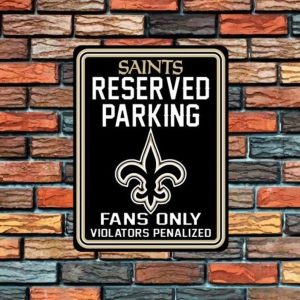 DINOZOZO New Orleans Saints Logo Round Metal Sign Football Signs Gift for Fans Custom Metal Signs