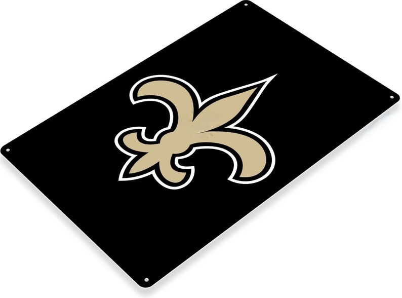 DINOZOZO New Orleans Saints Tin Sign 1966 NFL NFC Gift for Fans Custom Metal Signs