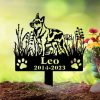 DINOZOZO Personalized Dog Memorial Stake Australian Cattle Dog Grave Marker Dog Memorial Gifts Custom Metal Signs 2