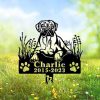DINOZOZO Personalized Dog Memorial Stake Boxer Dog Grave Marker Dog Memorial Gifts Custom Metal Signs 2