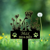 DINOZOZO Personalized Dog Memorial Stake Bull Mastiff Dog Grave Marker Dog Memorial Gifts Custom Metal Signs 1 1