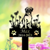 DINOZOZO Personalized Dog Memorial Stake Bull Mastiff Dog Grave Marker Dog Memorial Gifts Custom Metal Signs 3 1