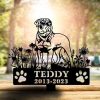 DINOZOZO Personalized Dog Memorial Stake Bullmastiff Dog Grave Marker Dog Memorial Gifts Custom Metal Signs 1