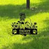 DINOZOZO Personalized Dog Memorial Stake Bullmastiff Dog Grave Marker Dog Memorial Gifts Custom Metal Signs 2