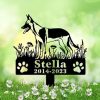 DINOZOZO Personalized Dog Memorial Stake Chinese Shar Pei Dog Grave Marker Dog Memorial Gifts Custom Metal Signs 2